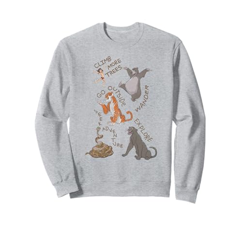 Sweat Le Livre de la Jungle Disney sweat-shirt imprimé inspirant pour adulte
