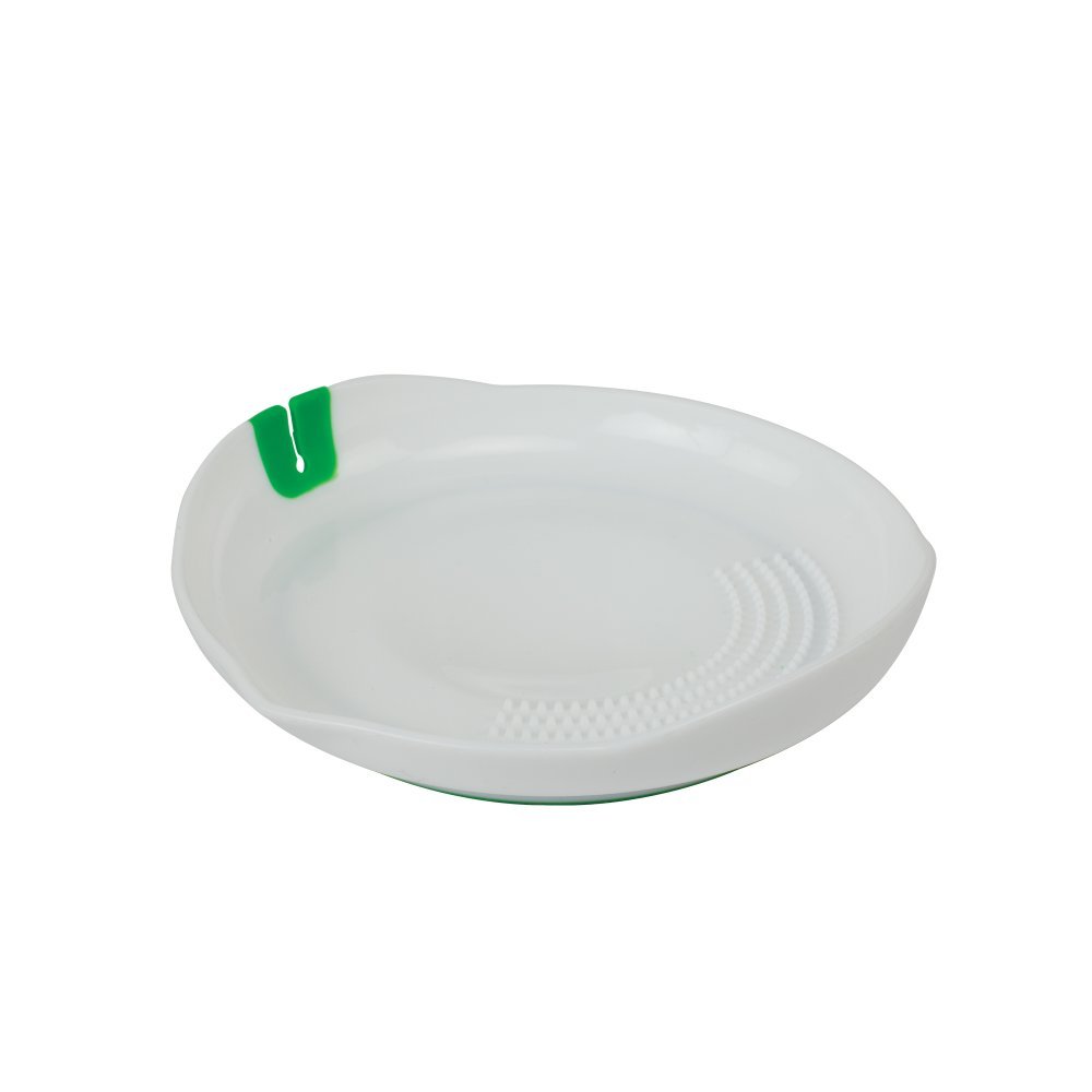 CasabellaGarlic Prep 'n Serve Bowl-Green/White, 17x17x4 cm