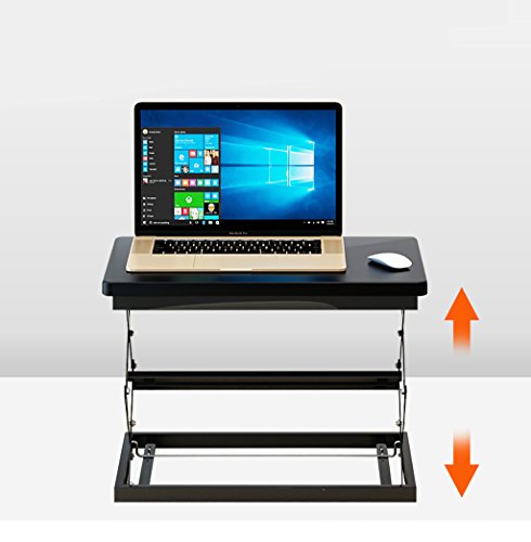 Preisvergleich Produktbild LIYONG Klapptisch Computertisch Verstellbare Hebebühne Metallbügel Spieltisch Laptopsockel, Schwarz