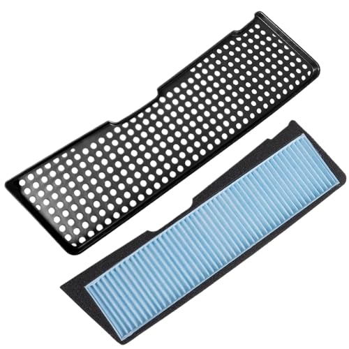 NKURTPC Filtros para automóviles Filtro de Aire Externo para Coche, Filtro de Entrada de Aire Acondicionado, Compatible con Tesla Model 3 (2021-2023) Filters(out Filter and Cover)