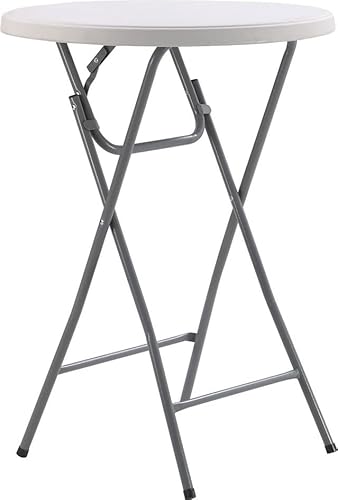 طاولة كوكتيل دائرية قابلة للطي من ارابيليوم - للاستخدام الداخلي والخارجي (80 × 110 سم)