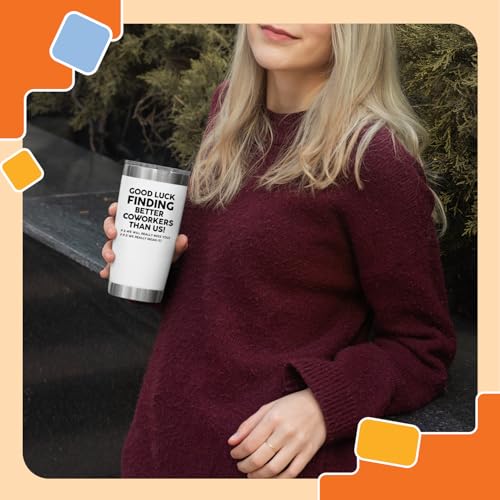 Image of NewEleven Coworker Leaving Gift - Farewell, Going Away, New Job, Goodbye, Good Luck for Colleagues, Boss, Men, Women, Friends - 20 Oz Tumbler