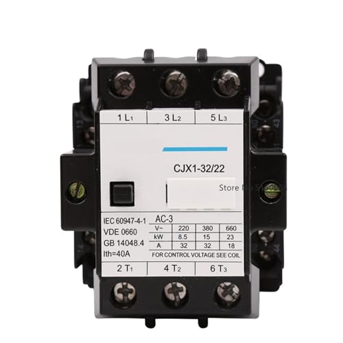 Contacteur ca cjx1 triphasé pour circuit moteur 220v et 380v