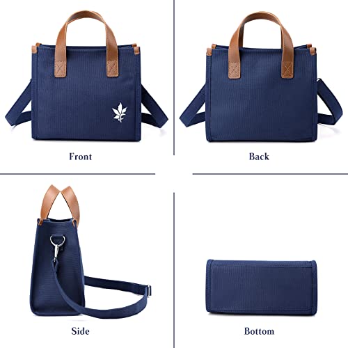 Image of CORIOS Women Shoulder Bag Canvas Handbag Crossbody Bag Multifunctional Top Handle Bag Casual