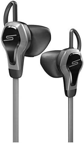 SMS Audio Bio Sport Biometric Wired in-Ear Headphones with Heart Rate Monitor, Black/Grey