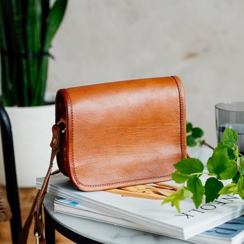 BERLINER BAGS Vintage Genuine Leather Shoulder Bag Lisbon, Crossbody Bag, Small Messenger Bag for Women2