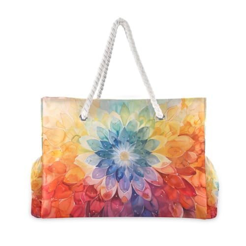 Image of senya Large Beach Bags Totes Swim Canvas Tote Shoulder Bag Water Resistant Bags for Gym Travel Daily