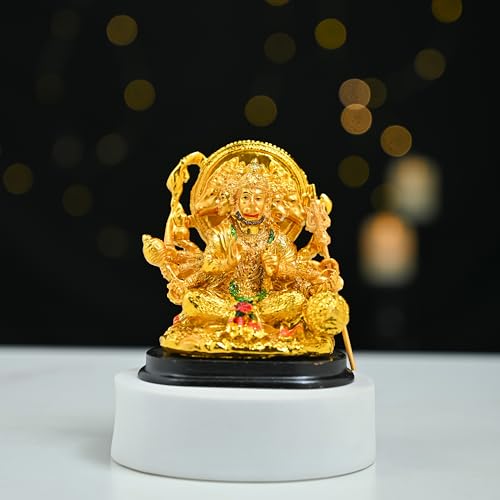 Image of ZAICUS Panchmukhi Hanuman Idol Showpiece - 5 Face Hanuman Murti for Mandir & Home Decor | Bajrangbali Statue for Puja, Navratri, Diwali & Spiritual Blessings