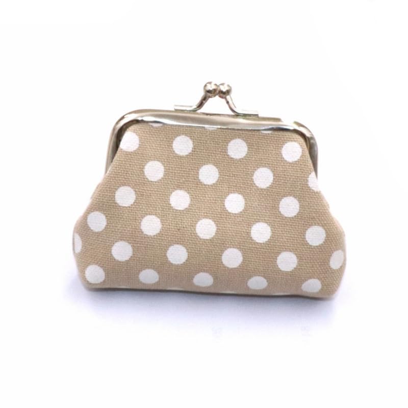 Dot Canvas Purse Creative Small Bag for Students & Tourists | Pinkish