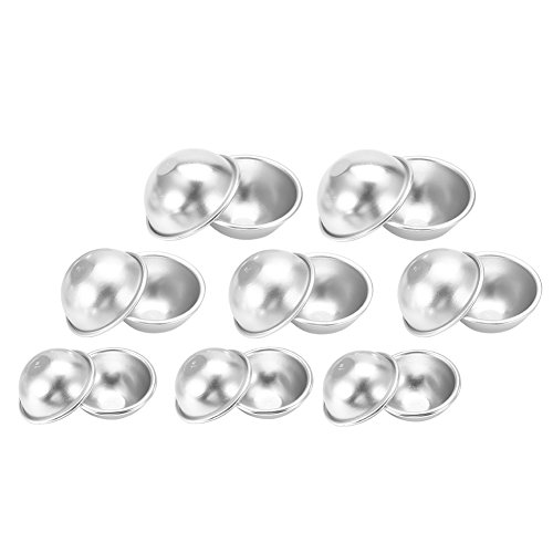 KIMISS Premium Handmade Aluminium Alloy Bath Bomb S Set for Fizzy Crafting, DIY Cake Tools - Versatile S for Bath Bombs and Baking (Aluminum alloy 4)
