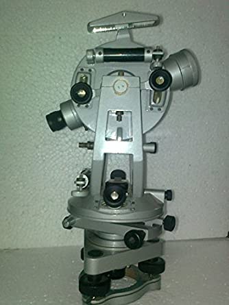 Vernier Transit Theodolite Survey Instruments, Civil Construction Works,Sliver & Gray,Standard (20 sec) By SUN INSTRUMENTS
