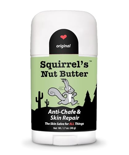 Squirrel's Nut Butter Anti Chafing Stick | All Natural Chafe Prevention & Skin Care for Athletes, Runners & Adventurers | Thighs, Arms, Pack Straps & More | 1.7 oz
