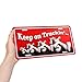 Keep on Truckin Front License Plate Aluminum Decorative License Plates Funny Metal Car Plate 6