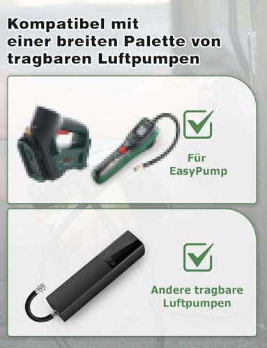 Mellbree Autoventil Adapter, Valve Adapter für Bosch Elektrische Luftpumpe – Ansicht 2