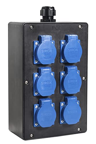 VOTHA® Vollgummi-Wandverteiler - verdrahtetGERLOS Steckdose 230 V~ 2, CEE 16 A, 400 V~ 2