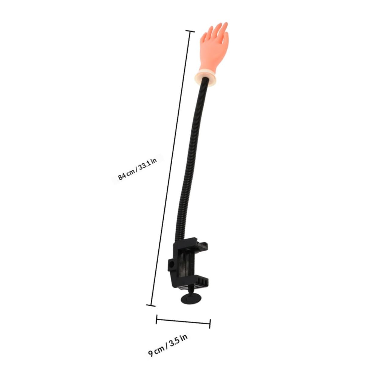 Mano de Silicona para Practicar Uñas con Soporte Flexible, Reutilizable y Ligera, Kit Práctico de Plástico para Entrenamiento de Manicura y Diseño de Uñas