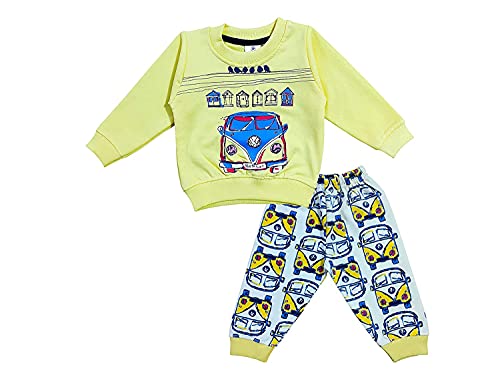 Image of BABA AND BABY Long Sleeves Round Neck T-Shirt and Pant Set for Baby Boys