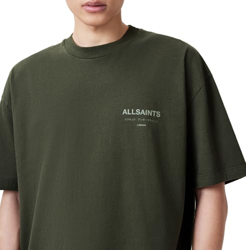 Image of AllSaints Men's Underground Oversized Short Sleeve Crew Neck Shirt