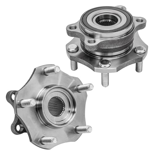 Image of Detroit Axle - 2pc Front Wheel Bearing Hubs for Nissan Rogue 2014-2023, Qashqai 2017-2018, Rogue Sport 2017-2022, Pair Wheel Bearing and Hubs Assembly Replacement