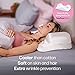 YourFacePillow Satin Pillowcase - Compatible with The YourFacePillow Beauty Pillow - Soft & Cool Satin Pillowcase with Hidden Zipper - Beauty Pillow Sold Separately (Set of 1, White)