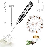 XYKJRISE Handheld Milk Frother.New Upgraded Model Electric Milk frother Frothing Wand for Three...
