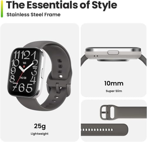Image of Amazfit Bip 5 Unity Smart Watch 46mm, 11-Day Battery, Fitness Activity Tracker with 120+ Sports Modes, Heart Rate & Sleep Monitor, Customizable Watch Faces, for Android & iPhone, Charcoal