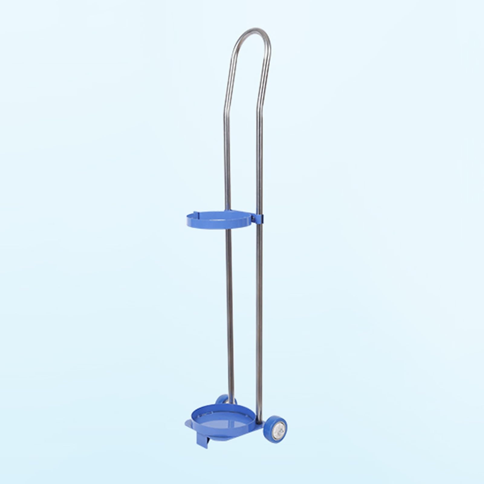 Supporto per serbatoio di ossigeno, carretto a mano in metallo per cilindri di propano, altezza 110 cm, scaffale per bombole di gas medicale, attrezzatura sicura per uso domestico
