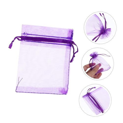 100 bolsas de sachet vacías aroma lavanda para joyas miniatura 4
