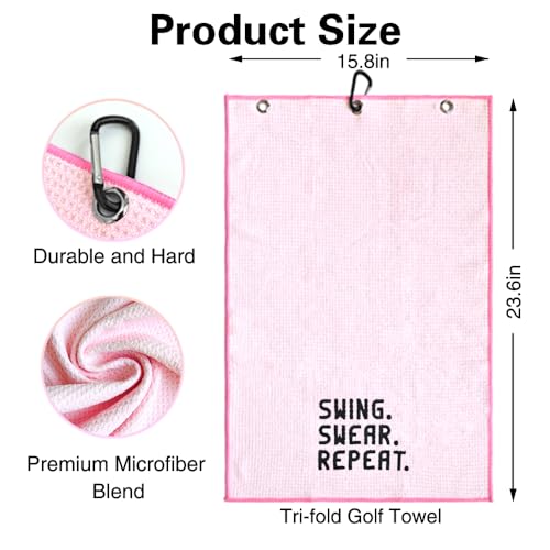 Pink Swing Swear Repeat Towel