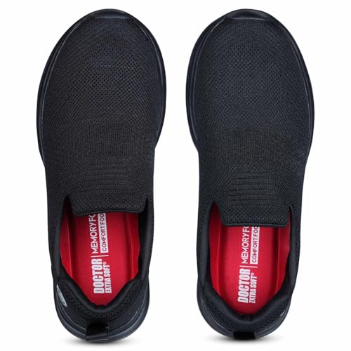 Image of DOCTOR EXTRA SOFT Men's Sports Walking Running Jogging Slip-On Shoes|Lightweight Breathable Sneakers with Cushioned EVA Sole|Shock Absorbing Comfort Fit Easy Wear Athletic Daily Gym Casual Use D-2014