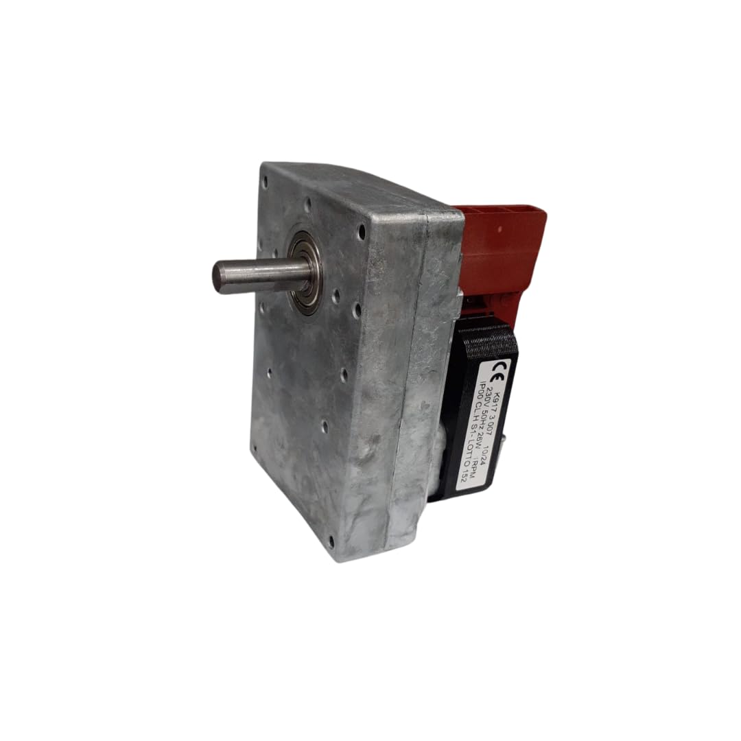 Velocidad de rotación del motor de transmisión: 1 rpm, diámetro del eje: 9,5 mm, para estufas de pellets y estufas de pellet.
