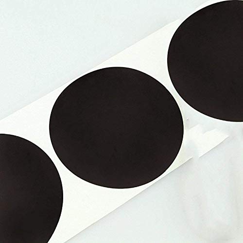 250 PC/rouleau 3" Étiquettes Dot codage couleur noir rond adhésif permanent autocollants, inscriptibles inventaire de surface autocollant