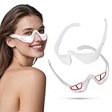 Under-Eye Red Light Therapy Device with Microcurren, 3D Contour Eye Massager for Dark Circles, Eye Bags & Wrinkles, Rechargeable Under Eye Treatment Device for Puffiness and Fine Lines