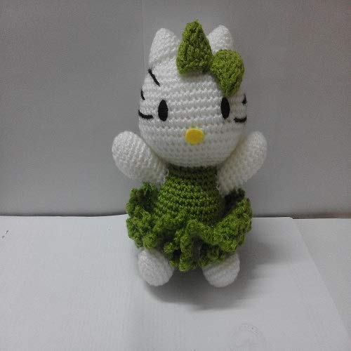 Crochet Artwork Helo Kitty Amigurumi Handmade Soft Toy (Green) (B07F78T49C) Amazon Price History, Amazon Price Tracker
