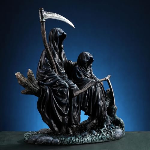 Escultura de Reaper de Resina Pintada a Mano 7.5 pulg miniatura 7