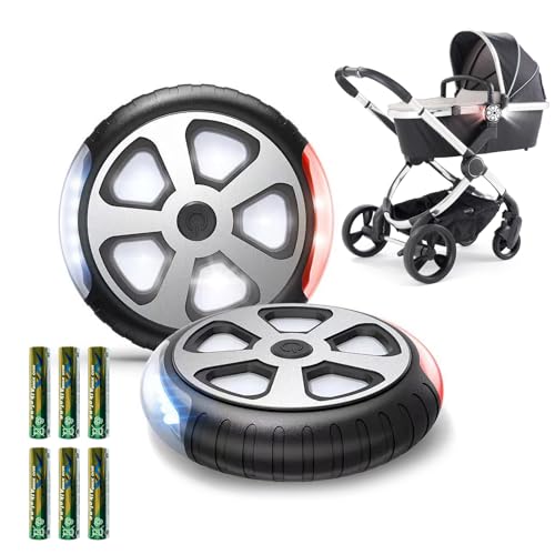 Sporgo LED Kinderwagen Licht 4er Set - Wasserdichte Beleuchtung Für Nachtspaziergänge