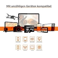 Amazon Basics microSDXC-Speicherkarte mit Adapter in voller Größe, A2, U3, Lesegeschwindigkeit bis zu 100 MB/s, 256 GB, Schwarz – Ansicht 5