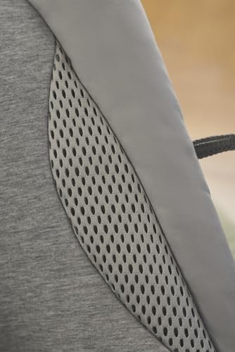 Image of BabyBjorn Bouncer Balance Soft, Light Gray, Woven /Jersey, Tri-Fabric | 2-in-1 Adjustable Baby Bouncer Seat and Toddler Chair, Newborn to Toddler (8-29 lbs), 4 Positions, Lightweight & Portable