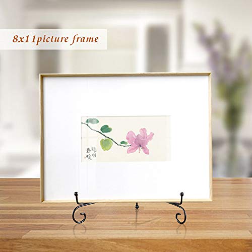 image for Artliving (2 Pack) Iron Display Stand, Black Iron Easel Plate Display 