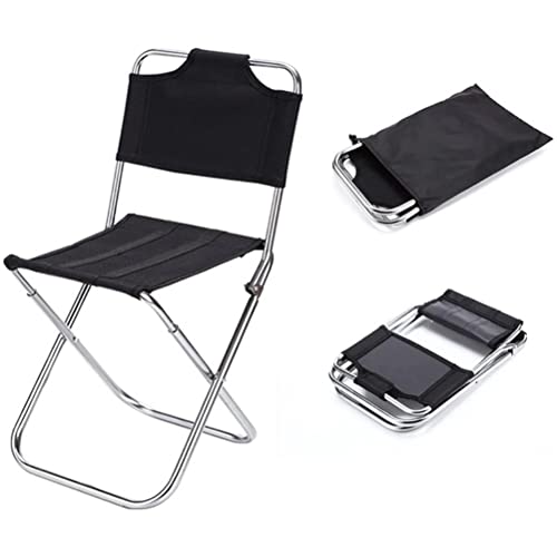 Bagima Silla de Camping 25 * 23 * 10 Silla de Camping Portátil para Exteriores Silla Plegable con Respaldo Multifuncional...
