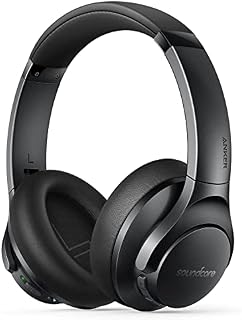 Soundcore by Anker Life Q20+ Active Noise Cancelling Headphones, 40H Playtime, Hi-Res Audio, Soundcore App, Connect to 2 Devices, Memory Foam Earcups, Bluetooth Headphones (Renewed)