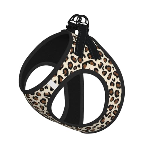 Welpengeschirr mit Leopardenmuster, reflektierend, Hundezubehör für...