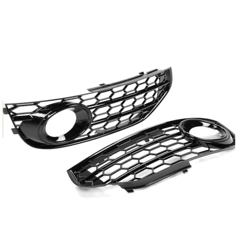 Rejilla para faros antiniebla A4 B8 de diseño hexagonal para parachoques delantero 2
