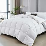 Luxury White Goose Feather & Down Duvet Quilt - 100% Cotton Anti Dust Mite & Down Proof Fabric, Luxurious Light Soft Breathable Hotel Quality Warm Quilt (TOG 16.5, Super-King)