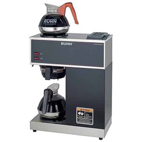 BUNN - 33200.0002 VPR-2EP 12-Cup Pourover Commercial Coffee Brewer Plus 2 Easy Pour Commercial Decanters Cover