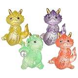 COMPACT ET PORTABLE : Mesurant 3 cm, ces petites statues de dragon sont parfaites pour n'importe quel espace, faciles à placer et à transporter sans occuper beaucoup de place