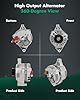 SCITOO Alternator Fits for Ford for Taurus 3.8L 1990-1993,for Ford for Windstar 3.8L 1995,for Lincoln for Continental 3.8L 91-94,for Mercury for Sable 3.8L 90-93 12V 130Amp High-output CW S6 7752N #2