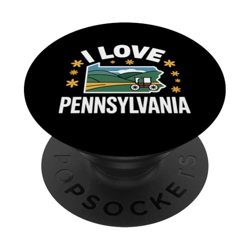 I Love Pennsylvania Scenic State Design PopSockets Adhesive PopGrip