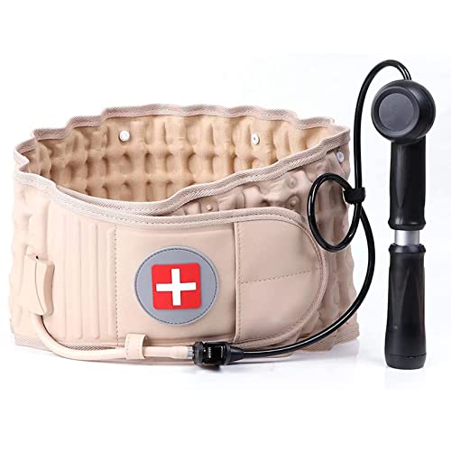 Cinturón de descompresión de Soporte Lumbar, Faja Lumbar Inflable, Dispositivo de tracción de Aire espinal, Corrector Lumbar de Espalda, Alivio del Dolor de Espalda Baja para Hernia de Disco
