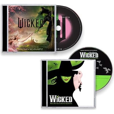 Wicked CD Soundtrack Collection: Wicked: 2024 Original Movie Soundtrack / Wicked: A New Musical Original Broadway Cast 2003